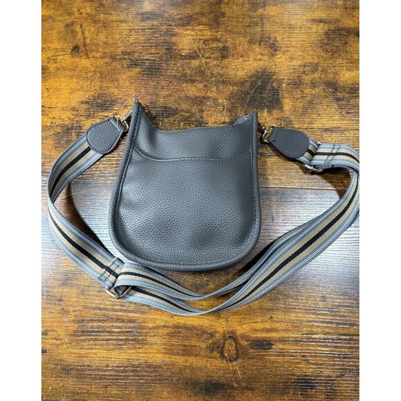 OKPTA Women's Small Crossbody Gray Leather Purse Bag Clip 151926 Cross Body - Picture 6 of 8